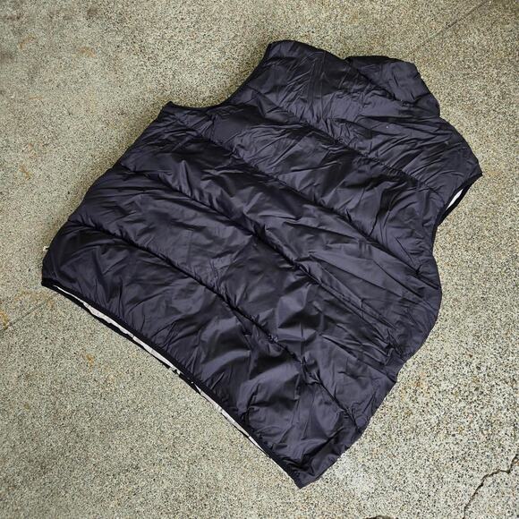 Vtg 90s MOOSE CREEK Plain Earthtone Outdoors Down Fill Reversible Puffer Vest XL - Picture 3 of 7